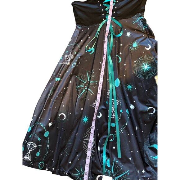 Tik Tok Trend Sun Moon Unity Emo Gothic Witchy Boho Sleeveless Dress Women S NWT - Picture 10 of 11